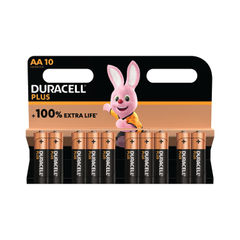 View more details about Duracell Plus AA Battery Alkaline 100% Extra Life