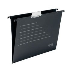 View more details about Leitz Alpha Recycle Suspension File A4 Black (Pack of 10)