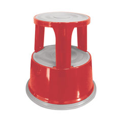 View more details about Q-Connect Red Metal Step Stool