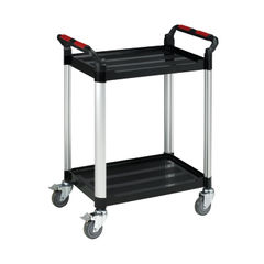 View more details about Barton Two Shelf Plastic/Aluminium Trolley