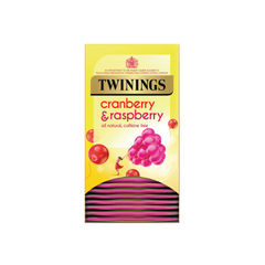 View more details about Twinings Cranberry & Raspberry Tea Bags (Pack of 20)