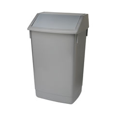 View more details about Addis Fliptop Bin 60 Litre Metallic Grey