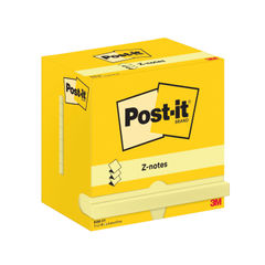 View more details about Post-it Z-Notes 76x127mm 100 Sheets Canary Yellow (Pack of 12)