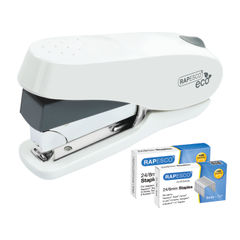 View more details about Rapesco ECO Luna Less Effort Stapler Capacity 50 Sheets White