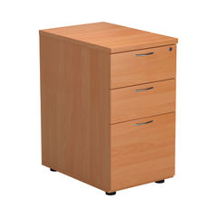 View more details about Jemini V2 D600mm Beech 3 Drawer Desk High Pedestal TESDHP3BE2