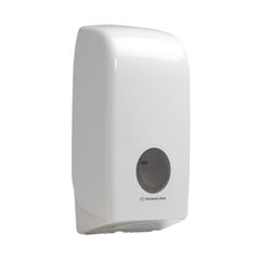 View more details about Aquarius Bulk Pack Toilet Tissue Dispenser White