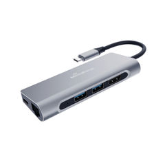 View more details about MediaRange Silver USB Type-C 7-in-1 Multiport Adapter