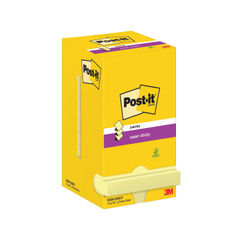 View more details about Post-it Super Sticky Z-Notes 76x76mm 90 Sheets Canary Yellow (Pack of 12)