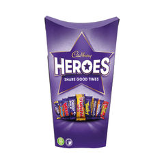 View more details about Cadburys Heroes Chocolates Carton 290g Each