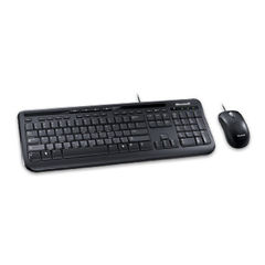 View more details about Microsoft 600 Wired Keyboard and Mouse Desktop Set Black