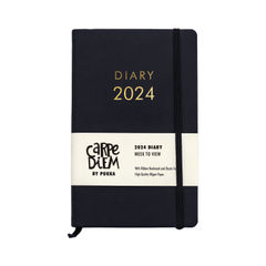 View more details about Pukka Pad Carpe Diem Black 2024 Week To View Diary