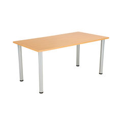 View more details about Jemini 1600x800mm Beech Rectangular Meeting Table