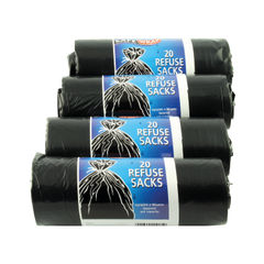 View more details about Safewrap Black Refuse Sacks (Pack of 80)