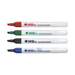 View more details about Assorted Chisel Tip Whiteboard Markers (Pack of 4)