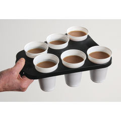 View more details about Acorn Vending Cup Tray Plastic x6 Cup Capacity Black