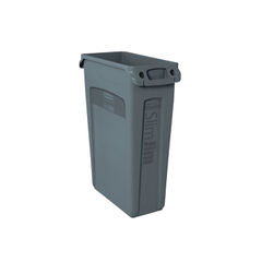 View more details about Rubbermaid Grey 87 Litre Slim Jim Venting Channel Container