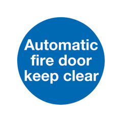 View more details about Safety Sign Automatic Fire Door 100x100mm (Pack of 5)