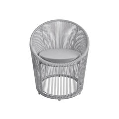 View more details about CL Taura Resin Lounge Chair Outdoor Light Grey