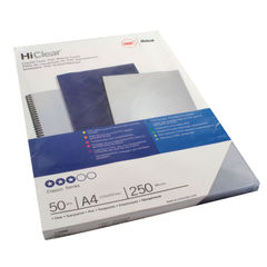 View more details about GBC HiClear A4 250 Micron Binding Covers (Pack of 50)