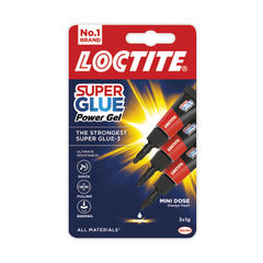 View more details about Loctite Super Glue Mini Trio Power Gel 3x1g