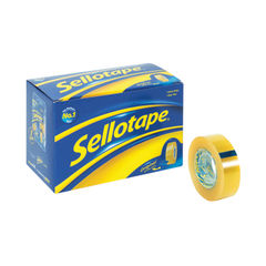 View more details about Sellotape 18mm x 33m Clear Tape (Pack of 8)