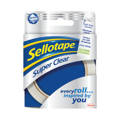 View more details about Sellotape Super Clear Tape (Pack of 6)