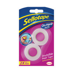 View more details about Sellotape On-Hand Invisible Tape Refills (Pack of 2)
