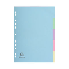 View more details about Exacompta Pastel A4 5-Part Recycled Dividers