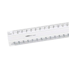 View more details about White 30cm Linex Flat Scale Ruler 11-500