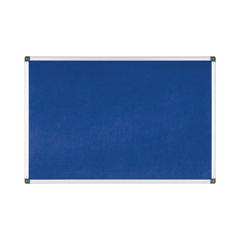 View more details about Bi-Office Aluminium Trim Felt Notice Board 900 x 600mm Blue