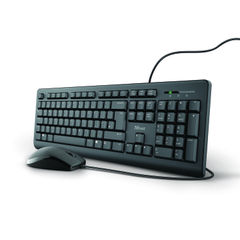 View more details about Trust TKM-250 Wired Keyboard And Mouse Set Black UK