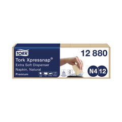 View more details about Tork Xpressnap Extra Soft Napkins Natural (Pack of 1000)