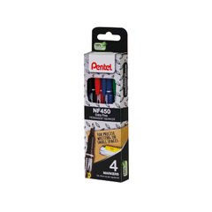 View more details about Pentel Permanent Marker Fine Assorted (Pack of 4)
