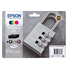View more details about Epson 35 CMYK Ink Cartridge Multipack - C13T35864010