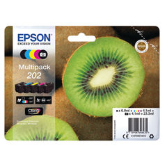 View more details about Epson 202 CMYK Ink Cartridge Multipack - C13T02E74010