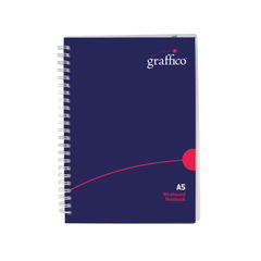 View more details about Graffico Hard Cover Wirebound Notebook 160 Pages A5