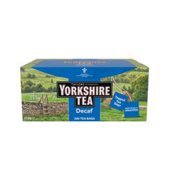 View more details about Yorkshire Tea Decaffeinated Tagged And Enveloped Bags (Pack of 200)