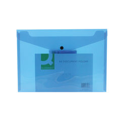 View more details about Q-Connect A4 Blue Document Folder (Pack of 12)