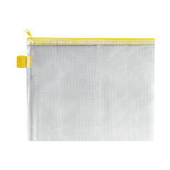 View more details about BDS Yellow 255 x 205mm Handy Zip Pouch (Pack of 5)