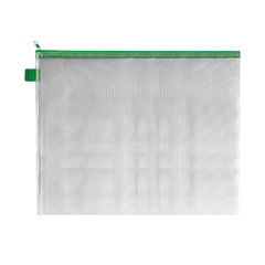 View more details about BDS Green 405 x 315mm Handy Zip Pouch (Pack of 5)