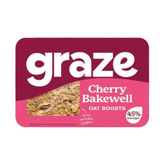 View more details about Graze Cherry Bakewell Flapjack Punnet (Pack of 9)