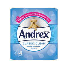 View more details about Andrex 2-Ply Classic Clean Toilet Rolls (Pack of 24)