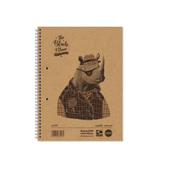 View more details about Rhino Wirebound Notebook Recycled Paper A4+ (Pack of 5)