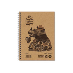 View more details about Rhino Recycled Wirebound Notebook 160 Pages 8mm Ruled A5 (Pack of 5)