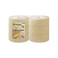 View more details about Lucart EcoNatural 300 Jumbo Toilet Roll (Pack of 6)