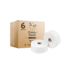 View more details about Cheeky Panda 2-Ply Maxi Jumbo Roll 300m (Pack of 6)