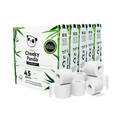 View more details about Cheeky Panda 3-Ply Toilet Tissue 200 Sheets (Pack of 9)