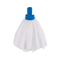 View more details about Exel Big White Blue Mop Heads (Pack of 10)