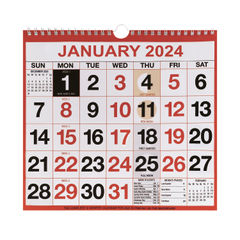 View more details about Wirebound Month To View Calendar 249x231mm 2024