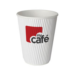 View more details about MyCafe 8oz Ripple Wall Hot Cups (Pack of 500)